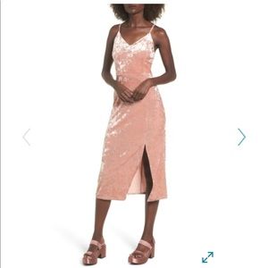 NWT Moon River Velvet Midi Dress Sz S